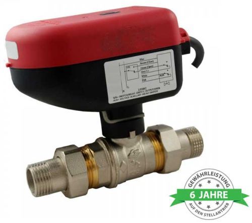 Sintesi - Vanne à boisseau sphérique électrique 2 voies mâle/mâle Sintesi - Vanne à boisseau sphérique électrique 2 voies mâle/mâle
